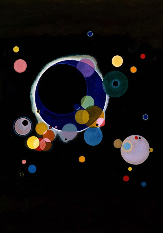 Póster Varios círculos de Wassily Kandinsky