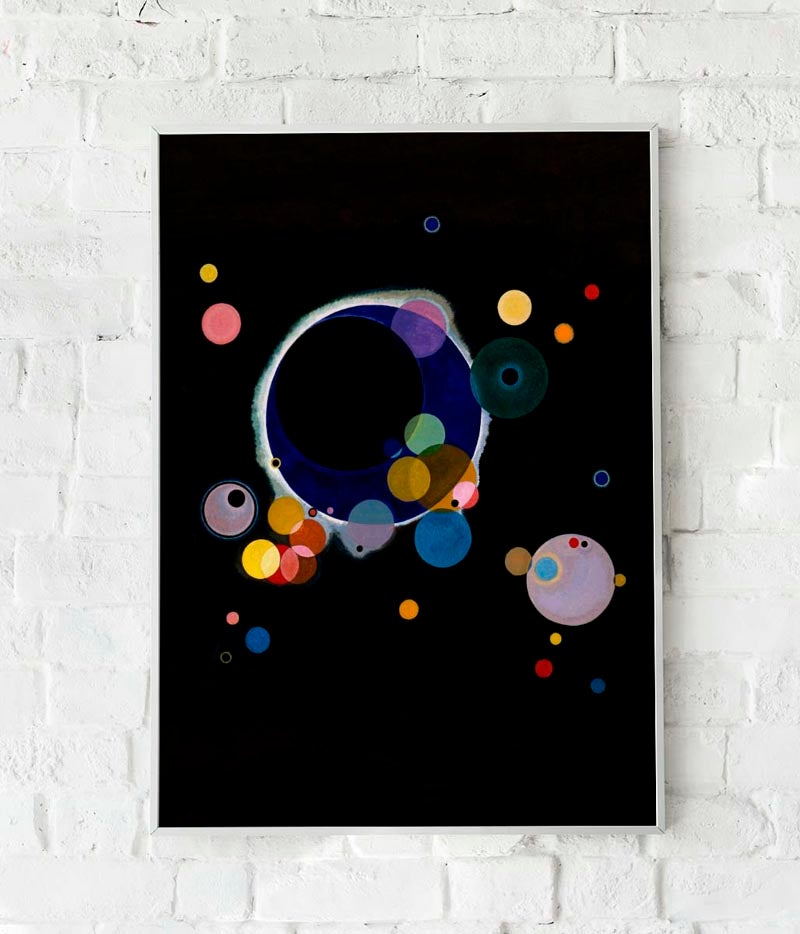 Póster Varios círculos de Wassily Kandinsky