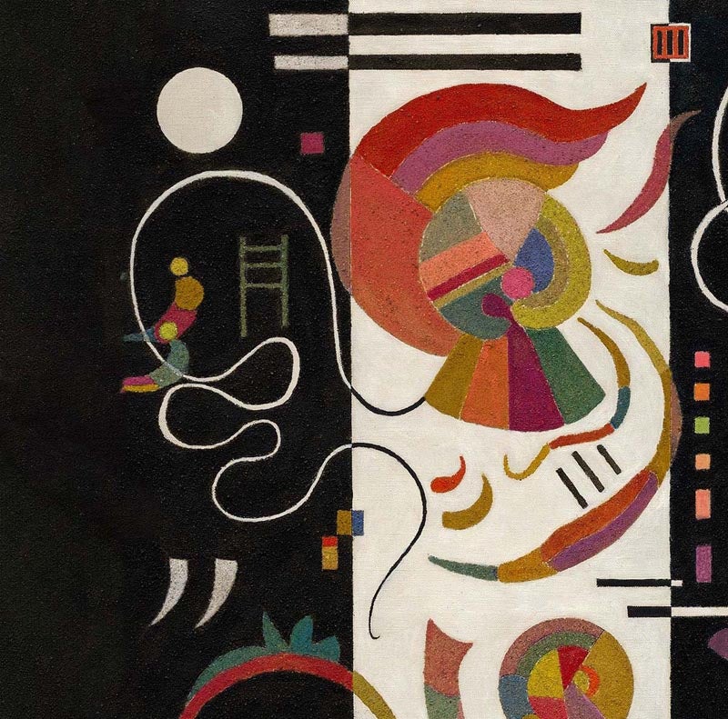 Striped by Wassily Kandinsky Poster