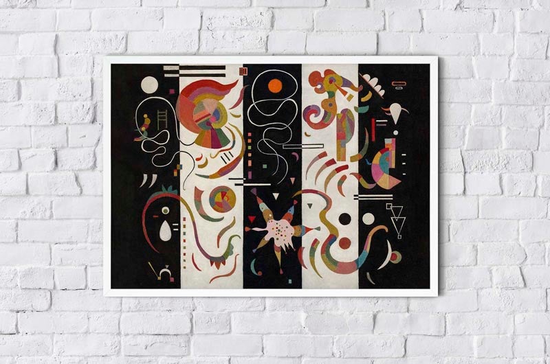 Striped by Wassily Kandinsky Poster