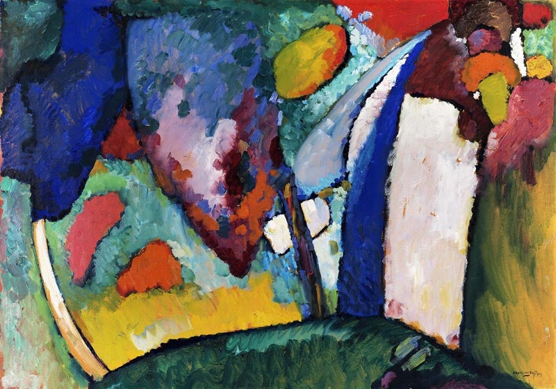 Póster La cascada de Wassily Kandinsky