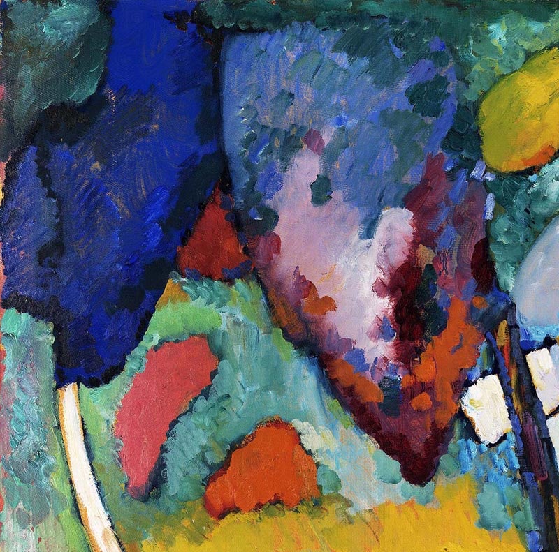 Póster La cascada de Wassily Kandinsky