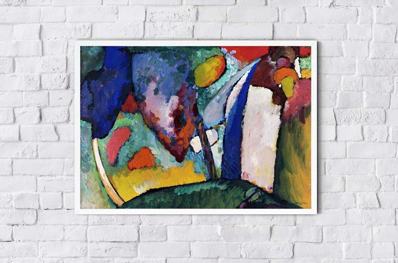 Póster La cascada de Wassily Kandinsky