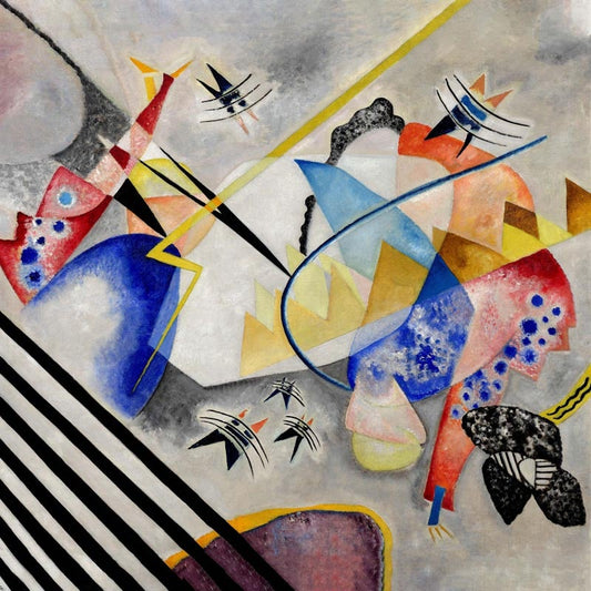 Póster Centro blanco de Wassily Kandinsky