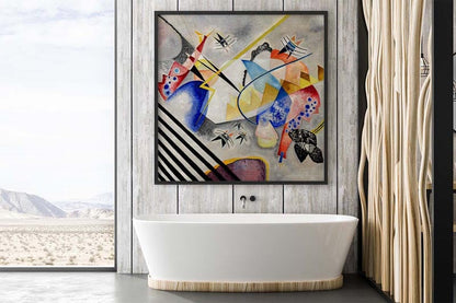 Póster Centro blanco de Wassily Kandinsky