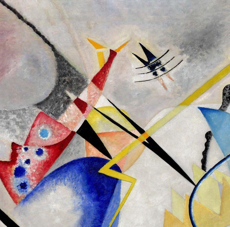 Póster Centro blanco de Wassily Kandinsky