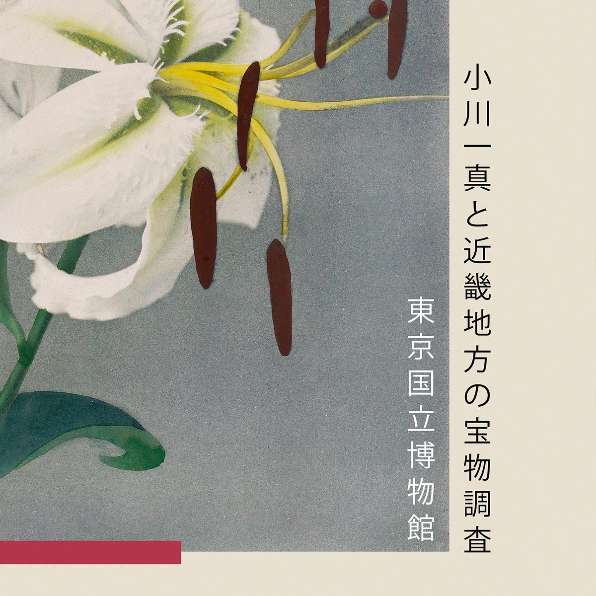 Two White Lily by Kazumasa Exhibition Poster