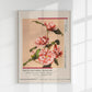 Striped Camellias by Kazumasa Exhibition Poster