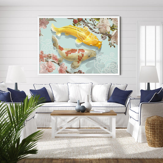 Japanese Koi Fish Poster