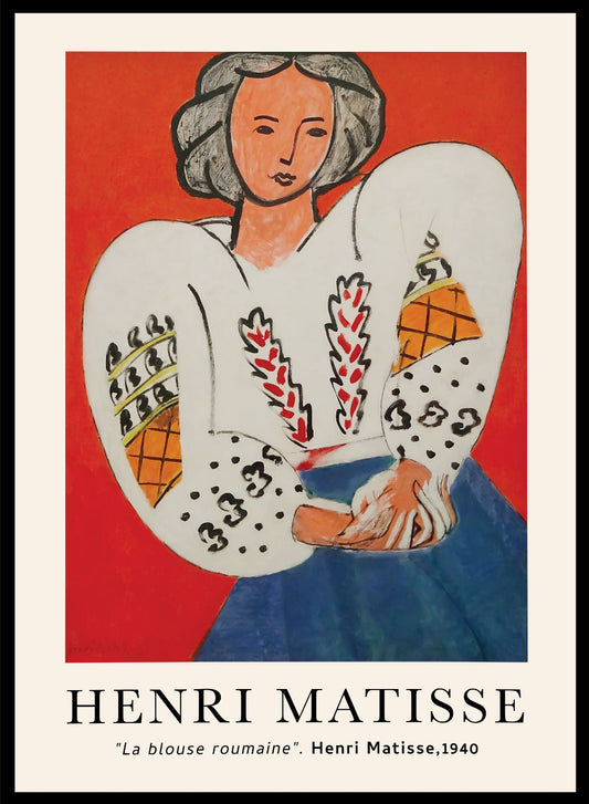 La Blusa Roumaine de Henri Matisse Estampado