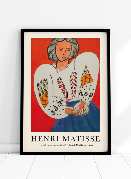 La Blusa Roumaine de Henri Matisse Estampado