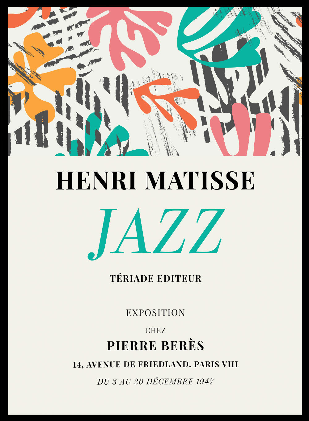 Henri Matisse, The Cut-Outs Series - Exhibition Poster No. 10