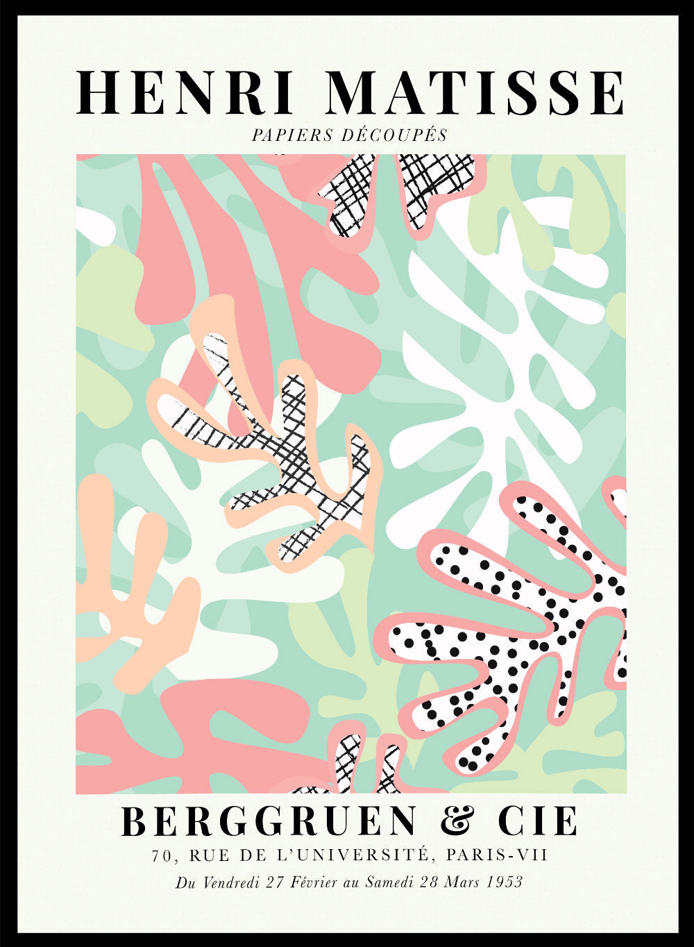 Henri Matisse, The Cut-Outs Series - Exhibition Poster No. 14