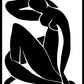 Henri Matisse Blue Nudes II, (reimagined in black)