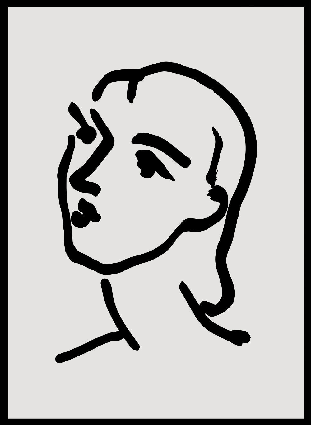 Sketch of Woman by Henri Matisse Print