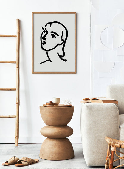 Boceto de mujer de Henri Matisse Imprimir