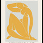 Henri Matisse Exhibition Poster, Featuring Blue Nude II (reimagined in Yellow)