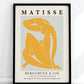 Henri Matisse Exhibition Poster, Featuring Blue Nude II (reimagined in Yellow)