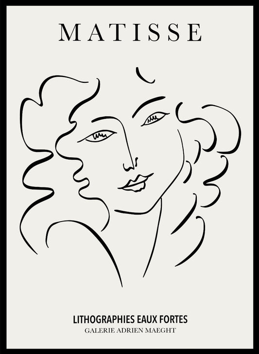 Boceto de mujer de Henri Matisse Imprimir