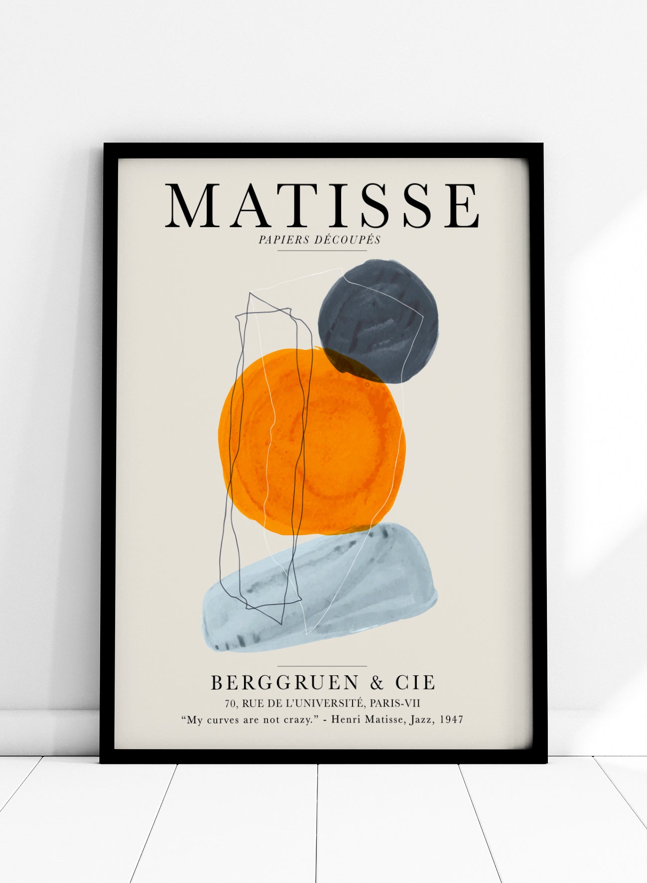 Abstract Shapes Matisse Print