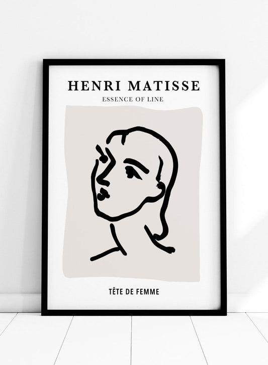 Sketch of Woman by Henri Matisse Print