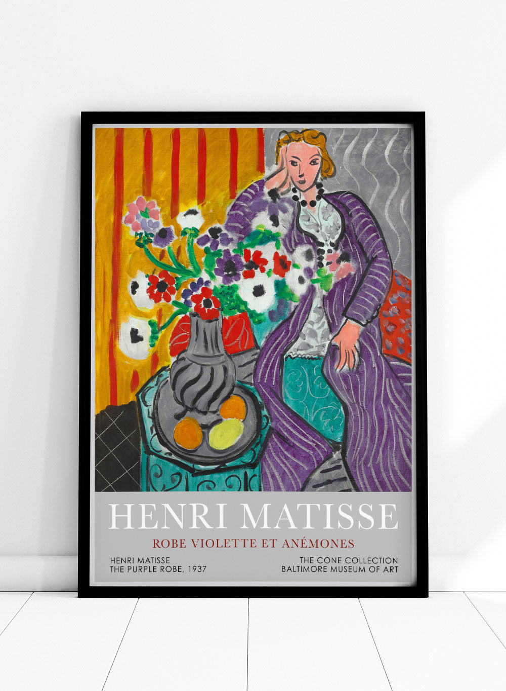 Purple Robe and Anemones 1937 by Henri Matisse (Exhibition Poster)