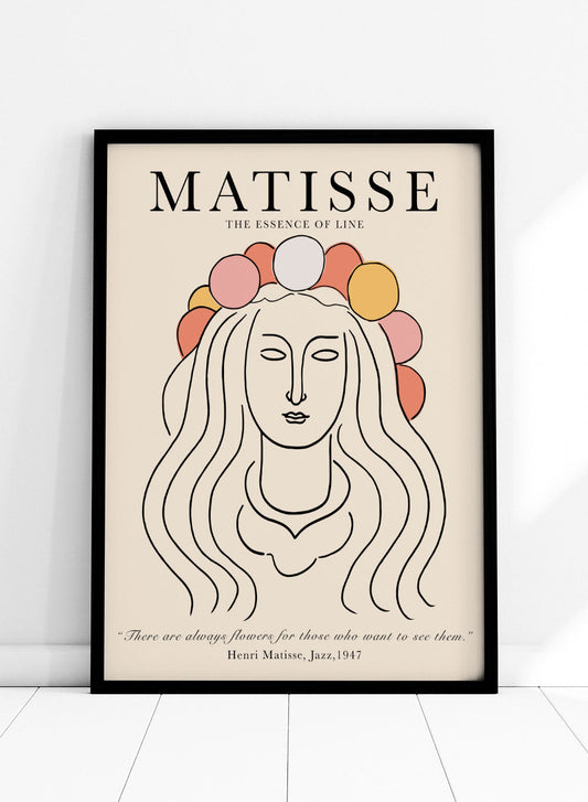 Sketch of Woman by Henri Matisse Print