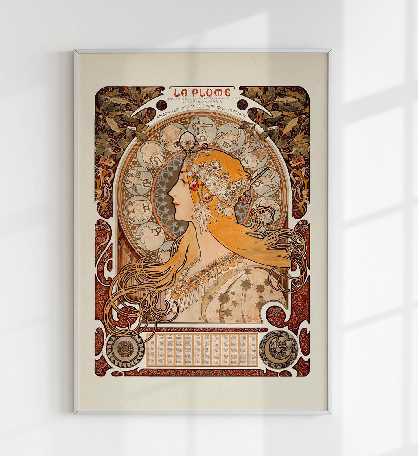 La Plume by Alphonse Mucha