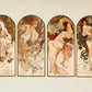 The Seasons by Alphonse Mucha