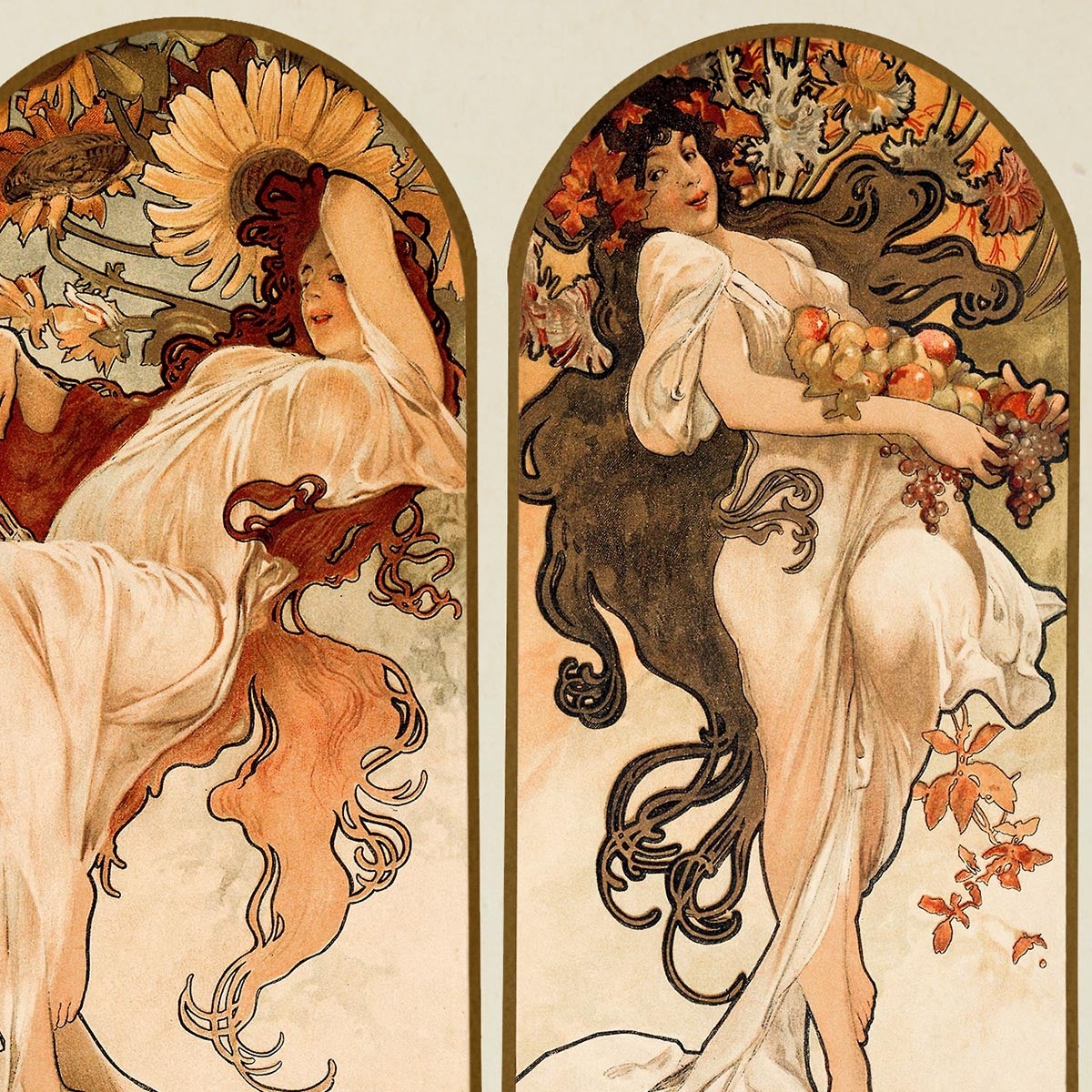 The Seasons by Alphonse Mucha