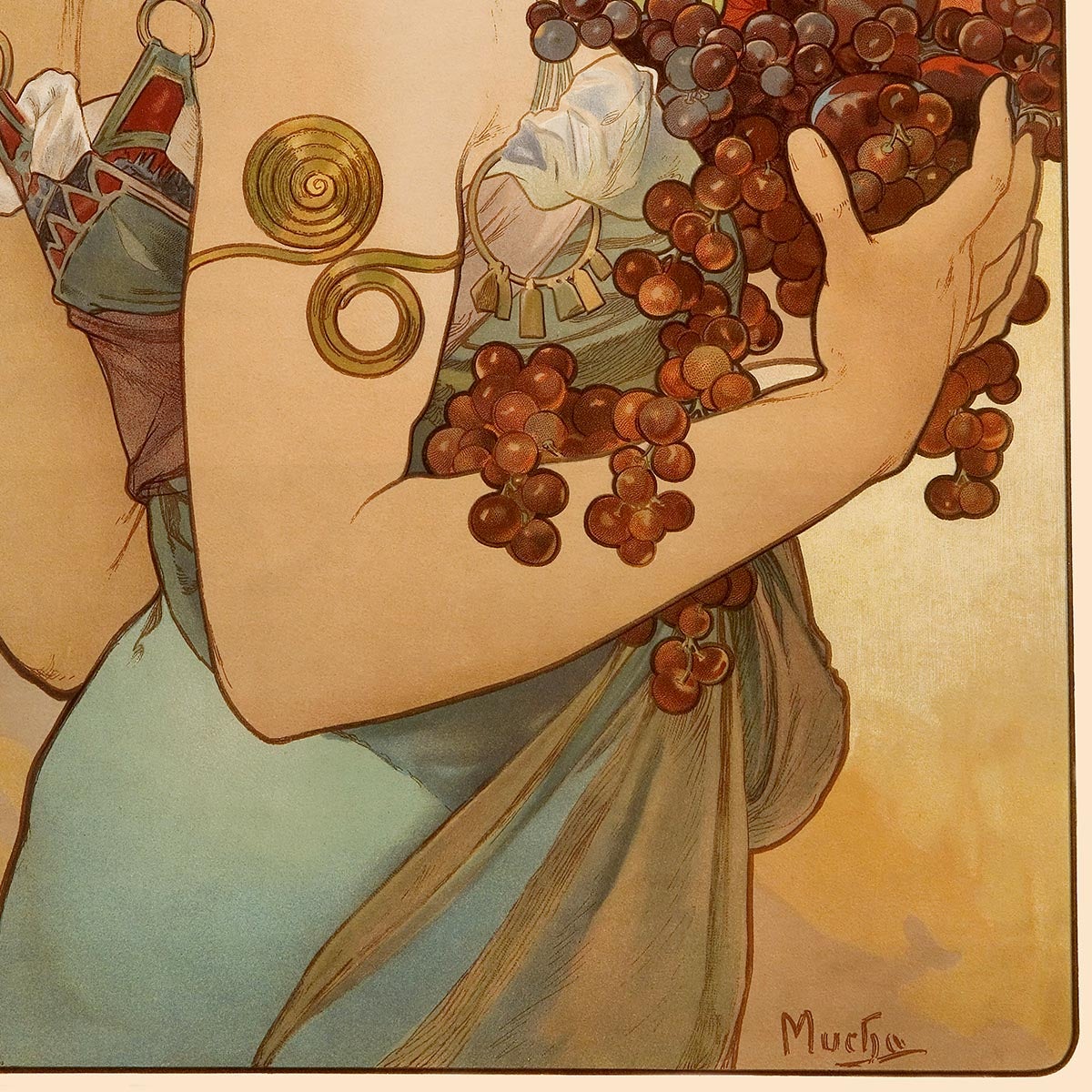 Fruta de Alphonse Mucha