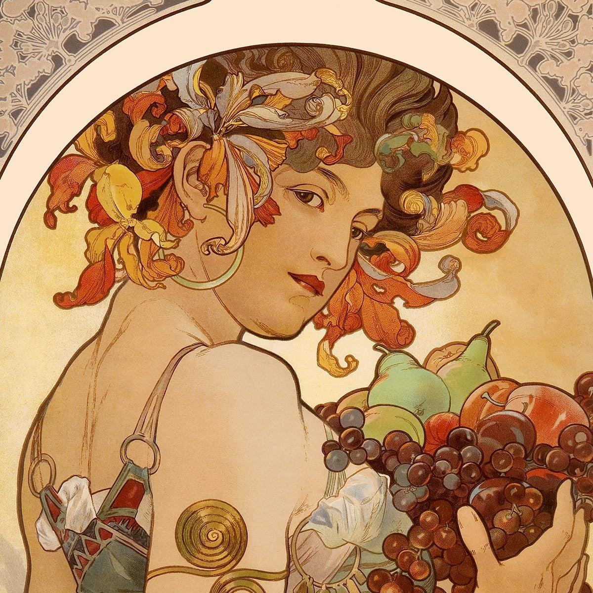 Fruta de Alphonse Mucha