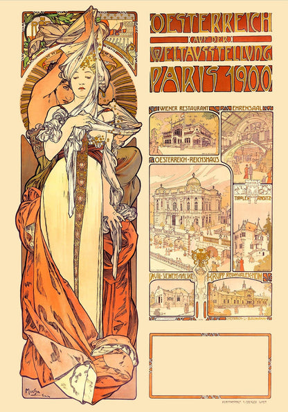 Österreich, París de Alphonse Mucha