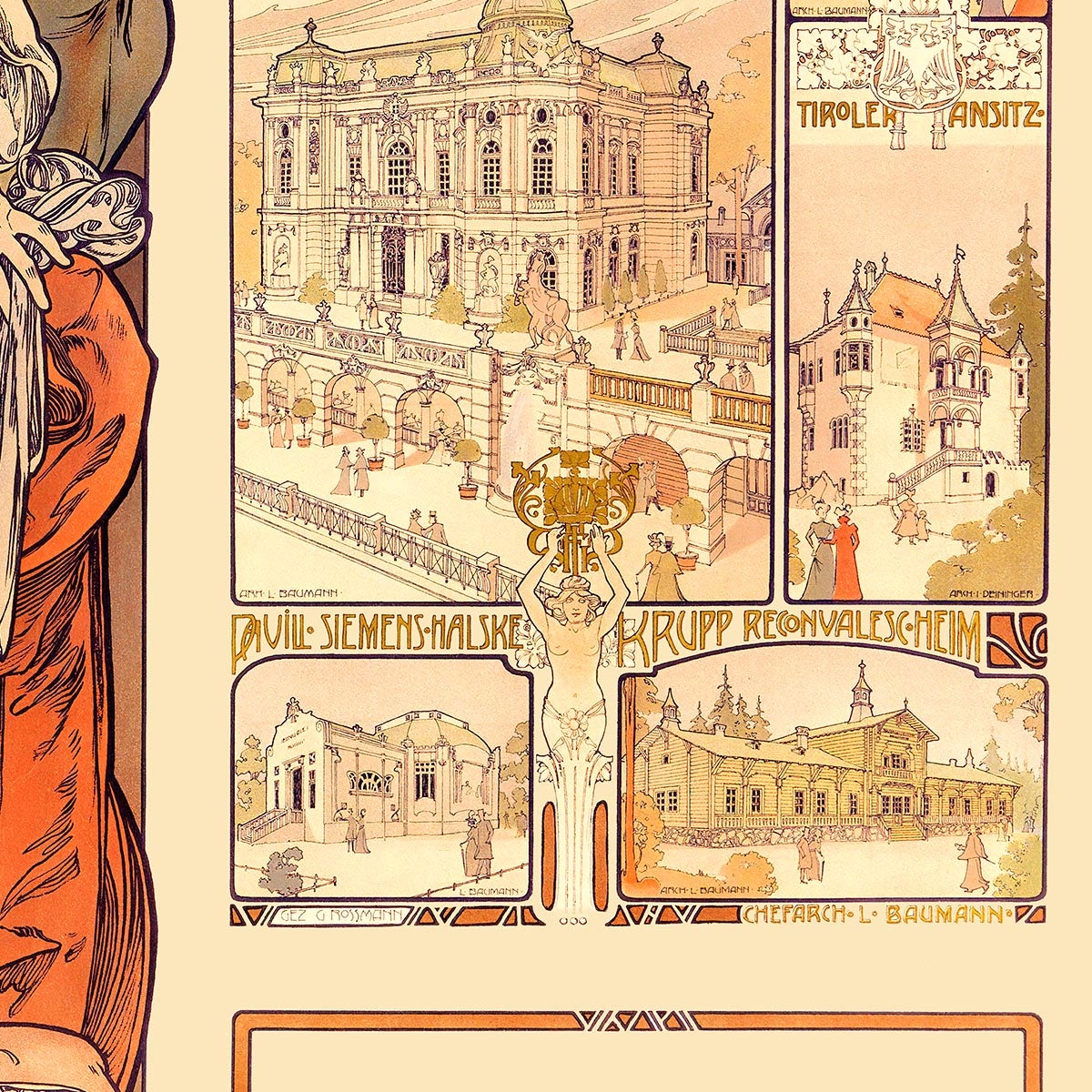 Österreich, Paris by Alphonse Mucha