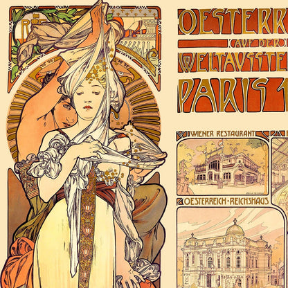 Österreich, París de Alphonse Mucha