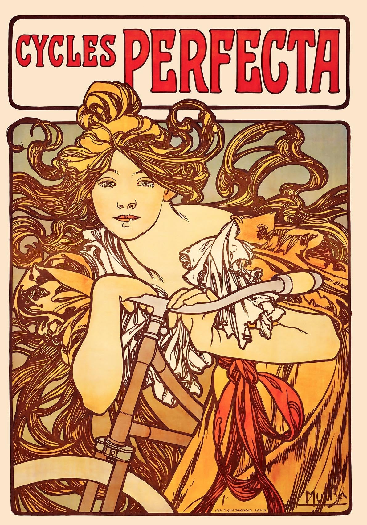 Cycles Perfecta by Alphonse Mucha