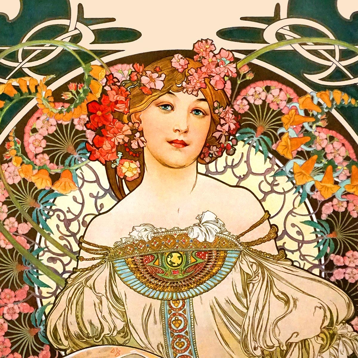 Reverie by Alphonse Mucha