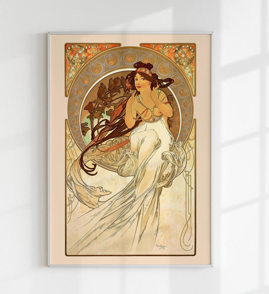 La música de las artes de Alphonse Mucha