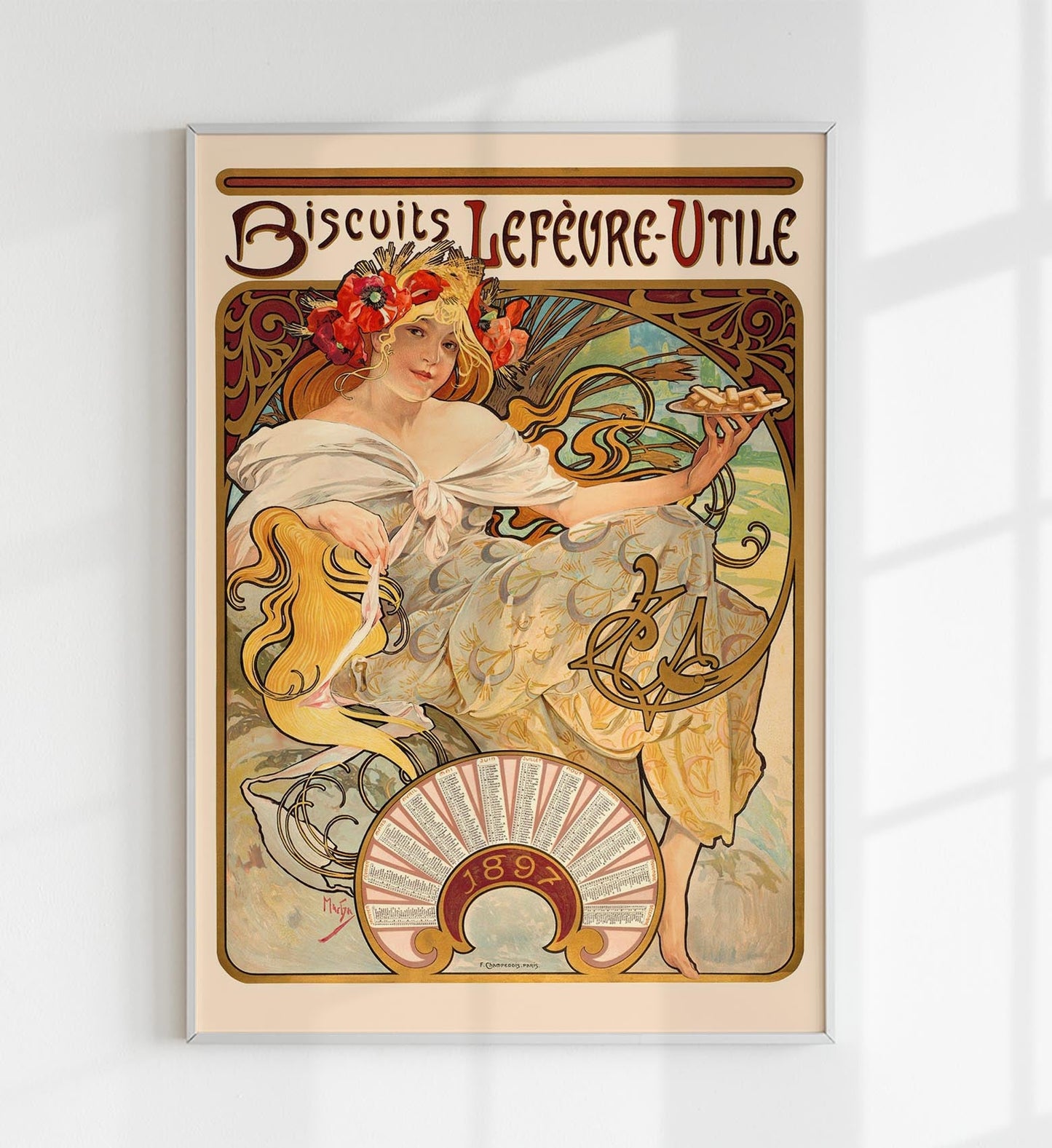 Galletas Lefèvre Utile de Alphonse Mucha