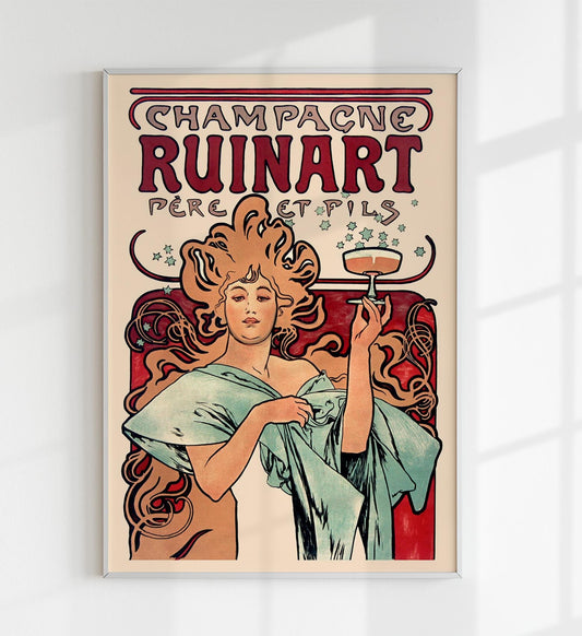 Champagne Ruinart de Alphonse Mucha