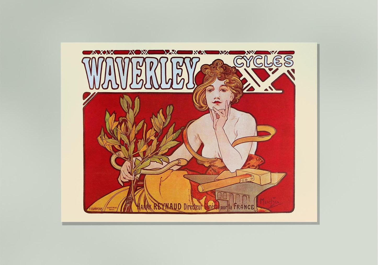 Waverly Cycles by Alphonse Mucha