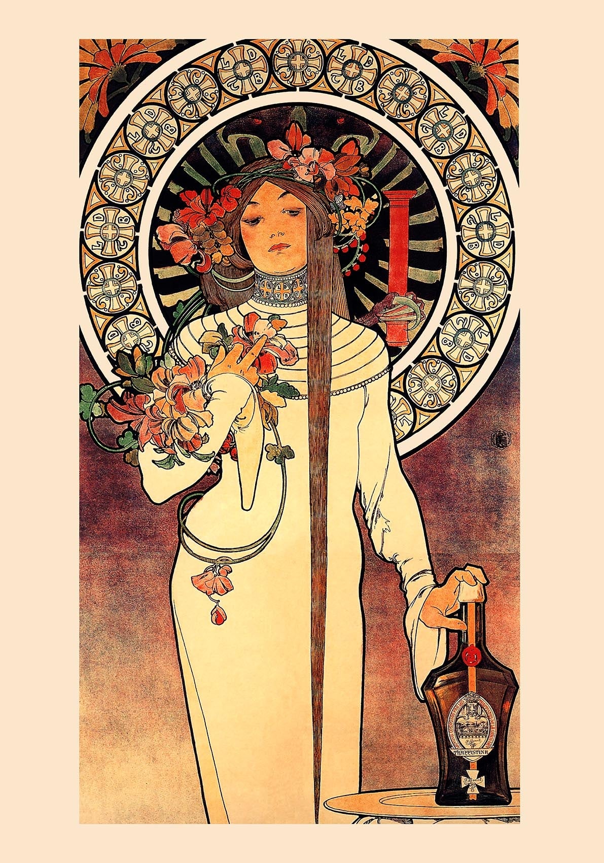 La Trappistine by Alphonse Mucha