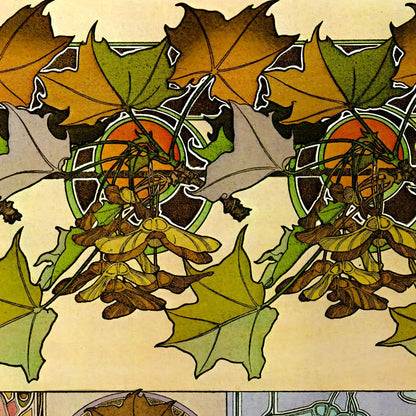 Oak Leaves by Alphonse Mucha