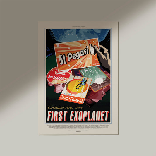 Póster de viaje de la NASA - 51 Pegasi b