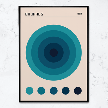 Código de color azul Bauhaus