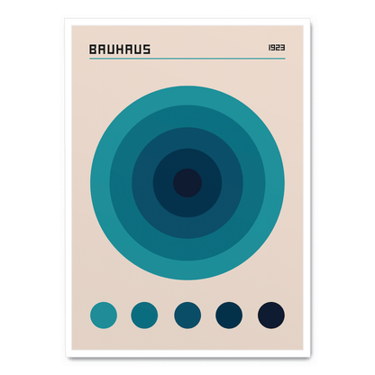 Código de color azul Bauhaus