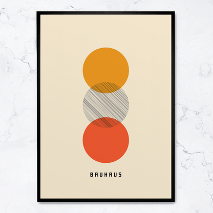 Círculos de colores de la Bauhaus