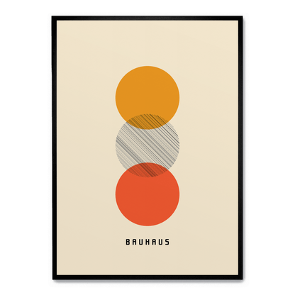 Círculos de colores de la Bauhaus