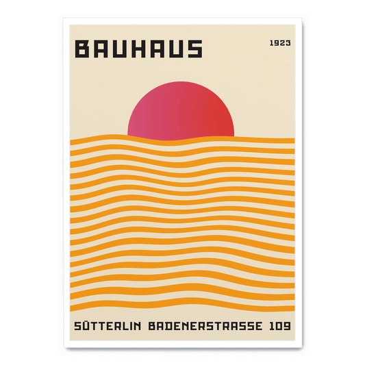 Bauhaus Red Sun