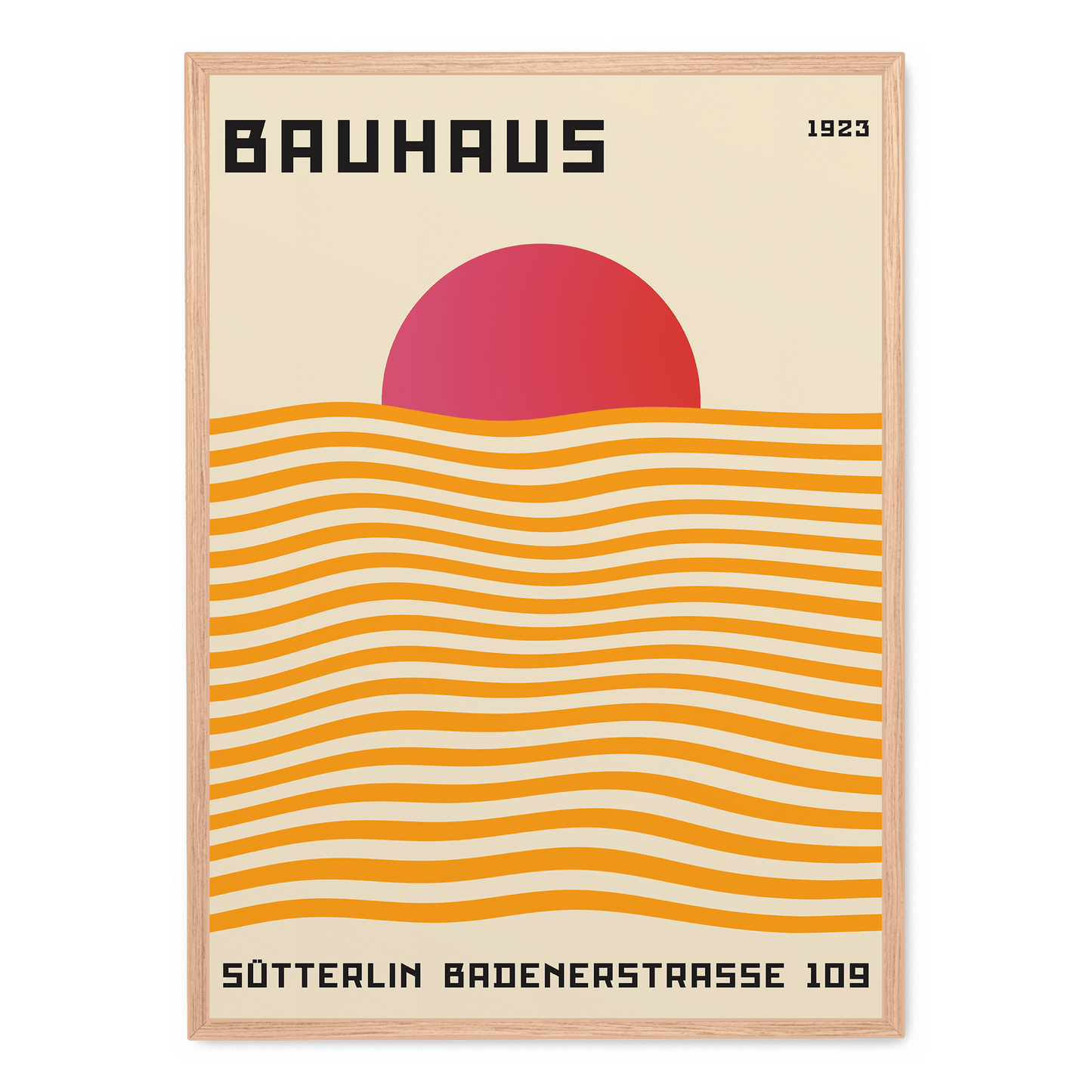 Bauhaus Red Sun